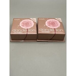 Benefit Dandelion Twinkle Soft Nude-Pink Highlighter ~ MINI ~ NIB Set Of2